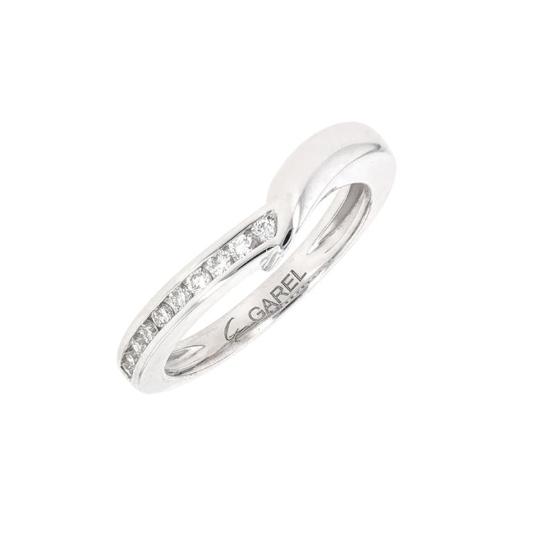 Bague diamants 0.10 carat or blanc 3.18g Comme neuf -  reconditionné disponible sur Gemme Les Bijoux